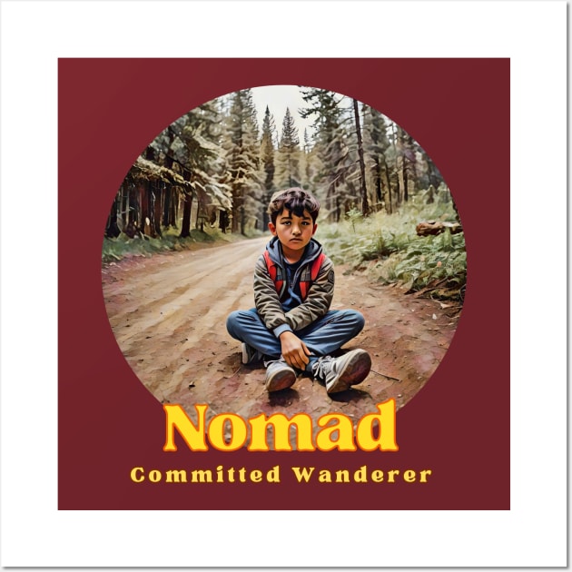 Nomad Explorer (committed wanderer boy) Wall Art by PersianFMts